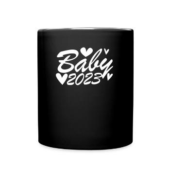 Pregnancy Pregnant Baby 2023 - Full Colour Mug - black - Front
