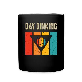 Jour Dinking Drôle Martini Pickleball - Mug uni - noir - Devant