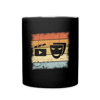 Schauspieler Geschenk - Tasse einfarbig - Schwarz - Vorne