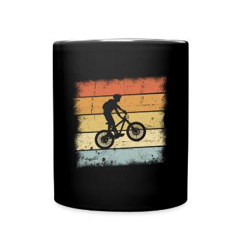 Mountain Bike Retro - Full Colour Mug - black - Front