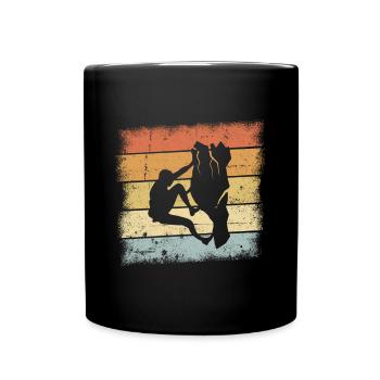 Mountaineering motif - Full Colour Mug - black - Front
