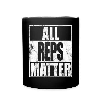 All Reps Matter Calisthenics - Full Colour Mug - black - Front