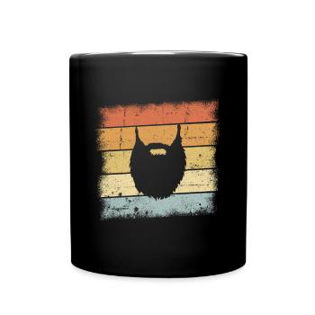 Bart Retro Design - Tasse einfarbig - Schwarz - Vorne