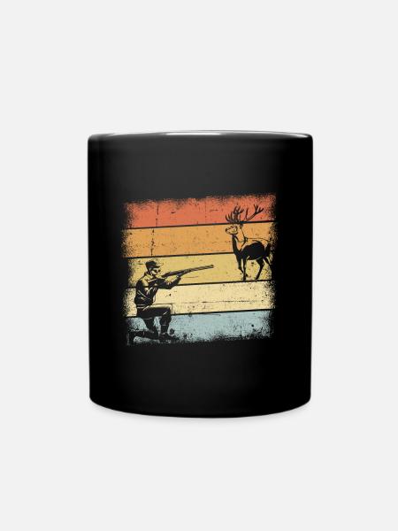 Jäger Geschenke - Tasse einfarbig - Schwarz