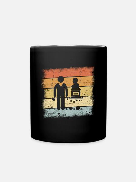 Bildhauer Geschenk - Tasse einfarbig - Schwarz