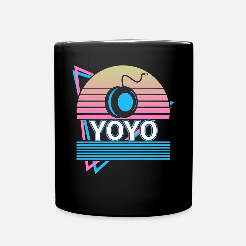 Yoyo Retro Geschenk - Tasse einfarbig - Schwarz