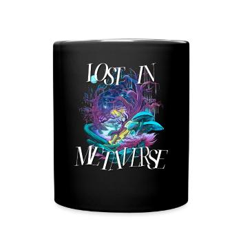 Lost In Metaverse Citation Tale Virtuality Jeu - Mug uni - noir - Devant