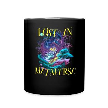 Lost In Metaverse Citation Tale Virtuality Jeu - Mug uni - noir - Devant