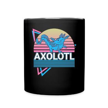 Axolotl Rétro Cadeau - Mug uni - noir - Devant