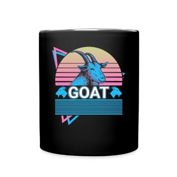 Cadeau Rétro Chèvre - Mug uni - noir - Devant