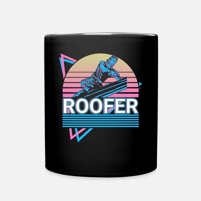 Couvreur Toiture Rétro Cadeau - Mug uni - noir
