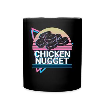 Nugget de poulet Retro Cadeau - Mug uni - noir - Devant