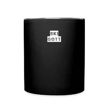 Ski - Ski Gott - Tasse einfarbig - Schwarz - Vorne