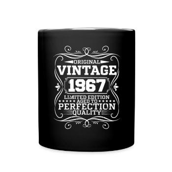 Vintage 1967 Édition Limitée Originale - Mug uni - noir - Devant