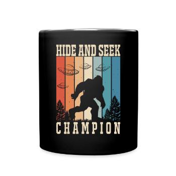 Bigfoot Ufo Hide And Seek Champion - Mug uni - noir - Devant