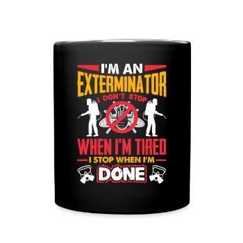 Exterminator Pest Control Technician Quote - Tasse einfarbig - Schwarz - Vorne