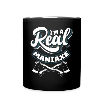 Axe Hatchet Throwing Hatchet Ax Thrower Im A Real - Tasse einfarbig - Schwarz - Vorne