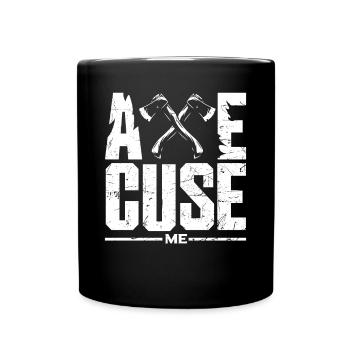 Axe Hatchet Throwing Hatchet Ax Thrower Axe Cuse - Tasse einfarbig - Schwarz - Vorne