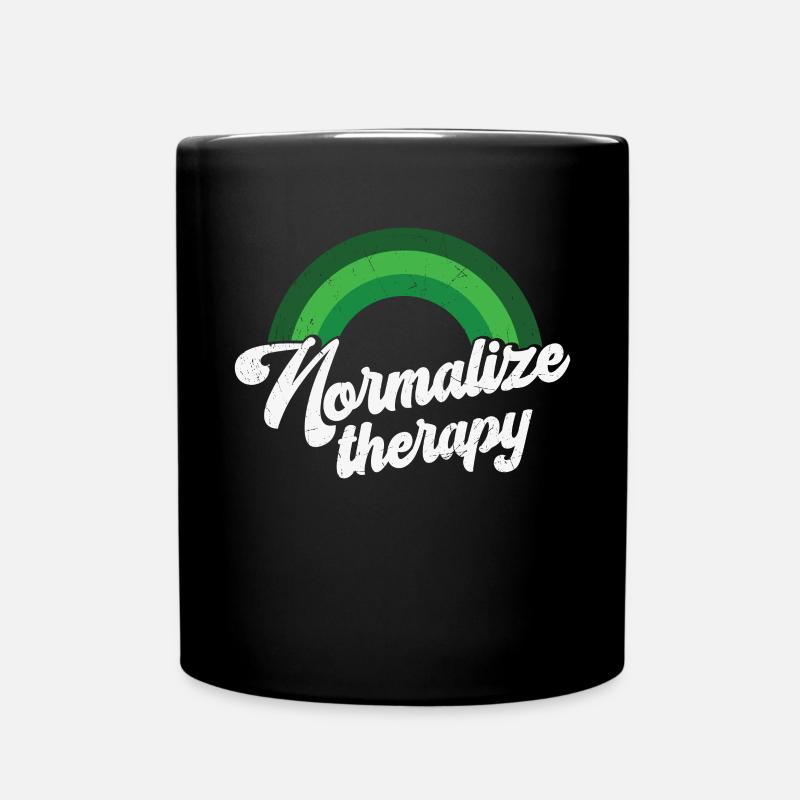 Regenbogen Mental Health Therapy - Tasse einfarbig - Schwarz