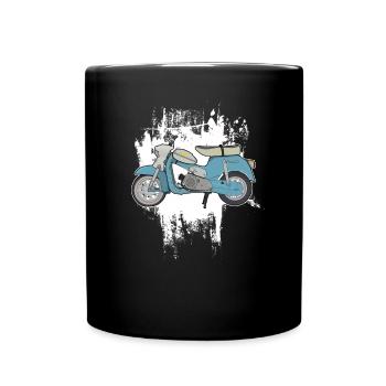 DS50 / Schwalbenfahrer / Ostalgie / Mofa Oldtimer - Full Colour Mug - black - Front
