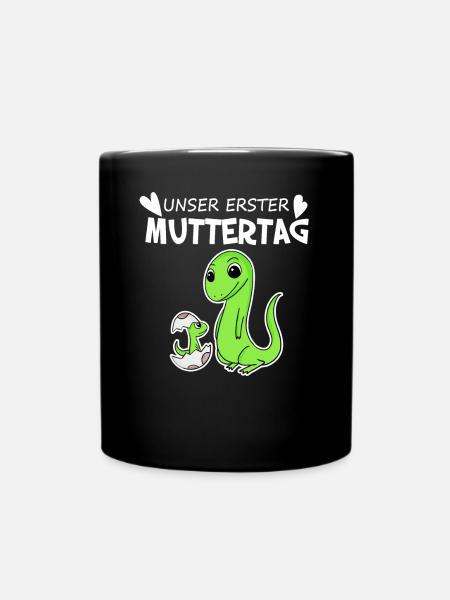 Muttertag Geschenk - Unser erster Muttertag - Tasse einfarbig - Schwarz