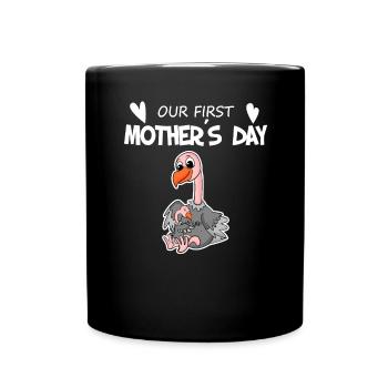 Cadeau de fête des mères - Notre première fête des mères - Mug uni - noir - Devant