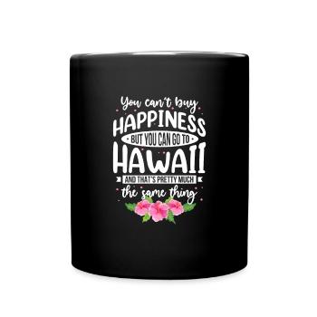 Hawaï - Mug uni - noir - Devant