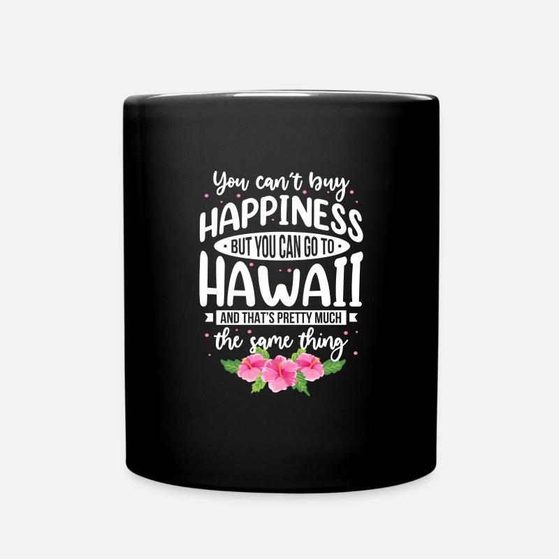 Hawaii - Tasse einfarbig - Schwarz