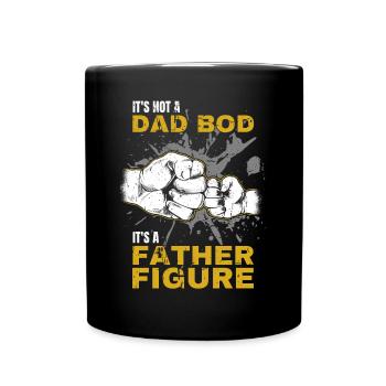 Papa Bod Fier Papa Disant avec Fist Bump - Mug uni - noir - Devant