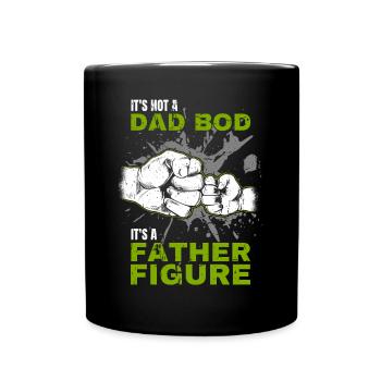 Papa Bod Fier Papa Disant avec Fist Bump - Mug uni - noir - Devant