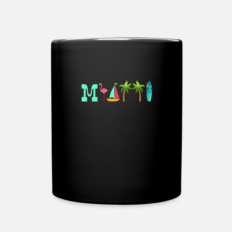Miami - Tasse einfarbig - Schwarz