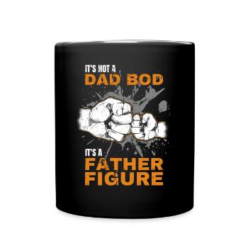 Papa Bod Fier Papa Disant avec Fist Bump - Mug uni - noir - Devant