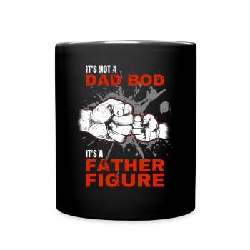 Papa Bod Fier Papa Disant avec Fist Bump - Mug uni - noir - Devant