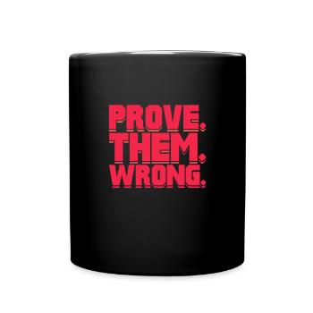 Motivation - Tasse einfarbig - Schwarz - Vorne