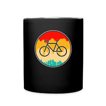 Vélo Rétro - Mug uni - noir - Devant