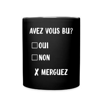 Homme qui a un trop bu - Mug uni - noir - Devant