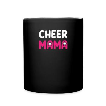 Cheer Mom - Tasse einfarbig - Schwarz - Vorne