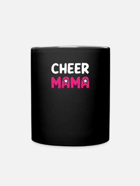 Cheer Mom - Tasse einfarbig - Schwarz