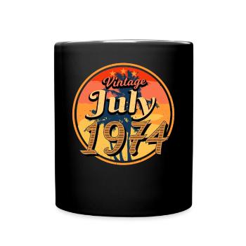 1974 Naissance en juillet - Mug uni - noir - Devant