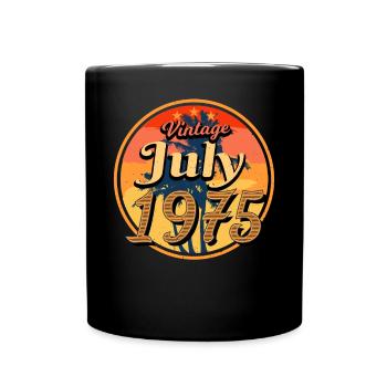 1975 Born in July - Full Colour Mug - black - Front