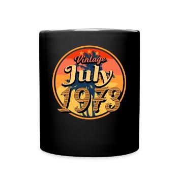 1973 Naissance en juillet - Mug uni - noir - Devant