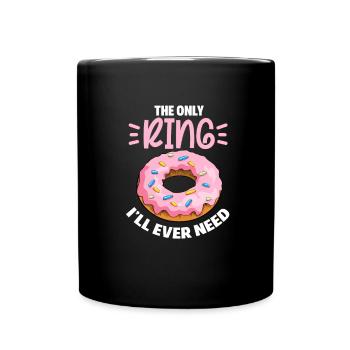 Donut Sweets Donuts Food Baker Gift - Full Colour Mug - black - Front