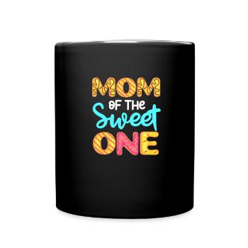 Donut Mutter Tochter Sohn Donuts Geschenk - Tasse einfarbig - Schwarz - Vorne