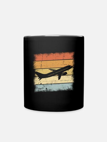 Pilot Geschenk - Tasse einfarbig - Schwarz