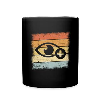 Optiker - Tasse einfarbig - Schwarz - Vorne