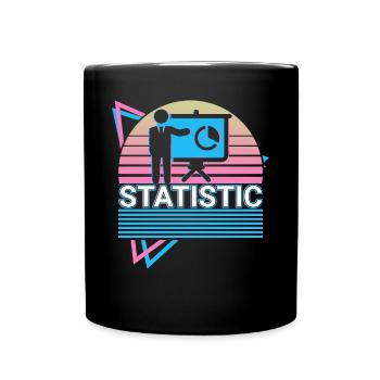 Statistiker Statistiker Retro Geschenk - Tasse einfarbig - Schwarz - Vorne