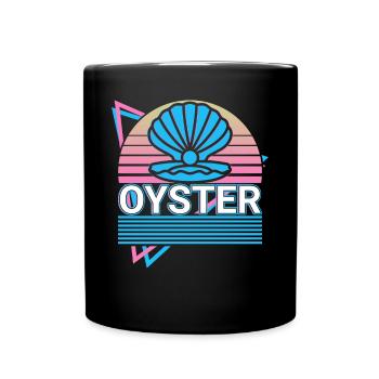 Oyster Pearl Bowl Retro Cadeau - Mug uni - noir - Devant