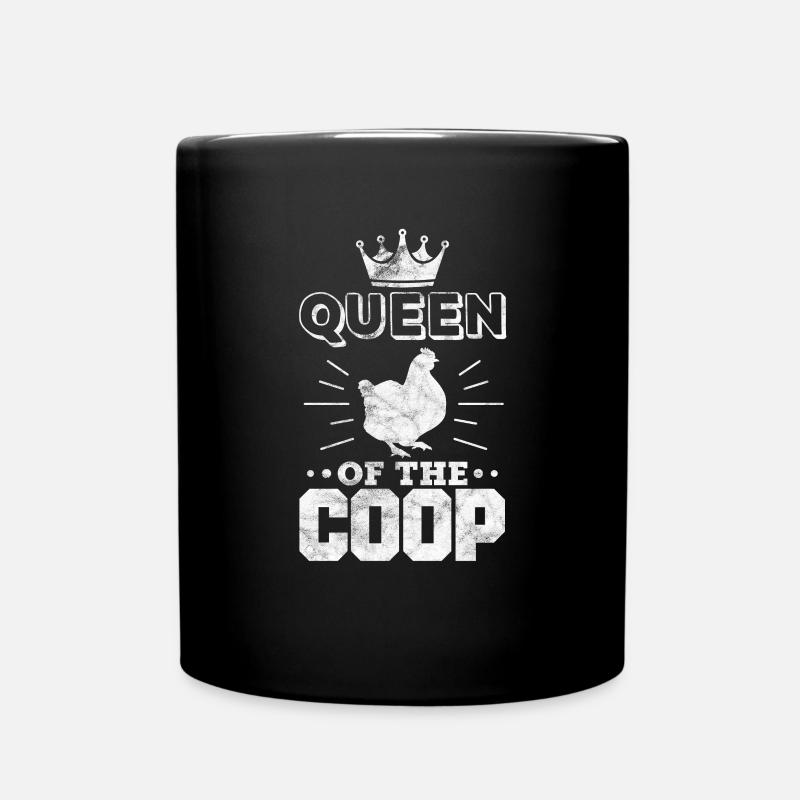 Huhn - Tasse einfarbig - Schwarz