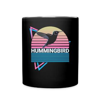 Cadeau rétro Colibri - Mug uni - noir - Devant