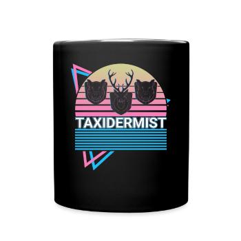 Tierpräparator Taxidermie Retro Geschenk - Tasse einfarbig - Schwarz - Vorne